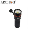 Faisceau à rayons larges de plus de 30 degrés 2600 lumens Archon Diving LED Torch